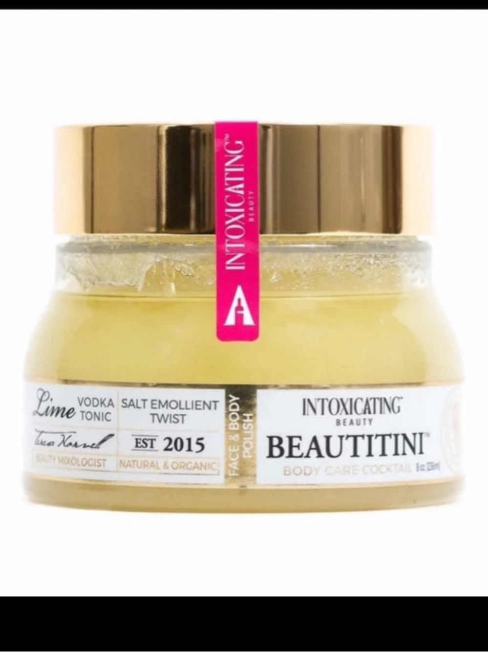 INTOXICATING BEAUTY Lime Salt Emollient Body Scrub New! $40 Natural Organic